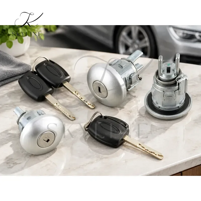 Front Door Lock With 2 Keys Fit For Ford Transit MK8 Tourneo Custom 2014 2015 2016 2017 2018 2019
