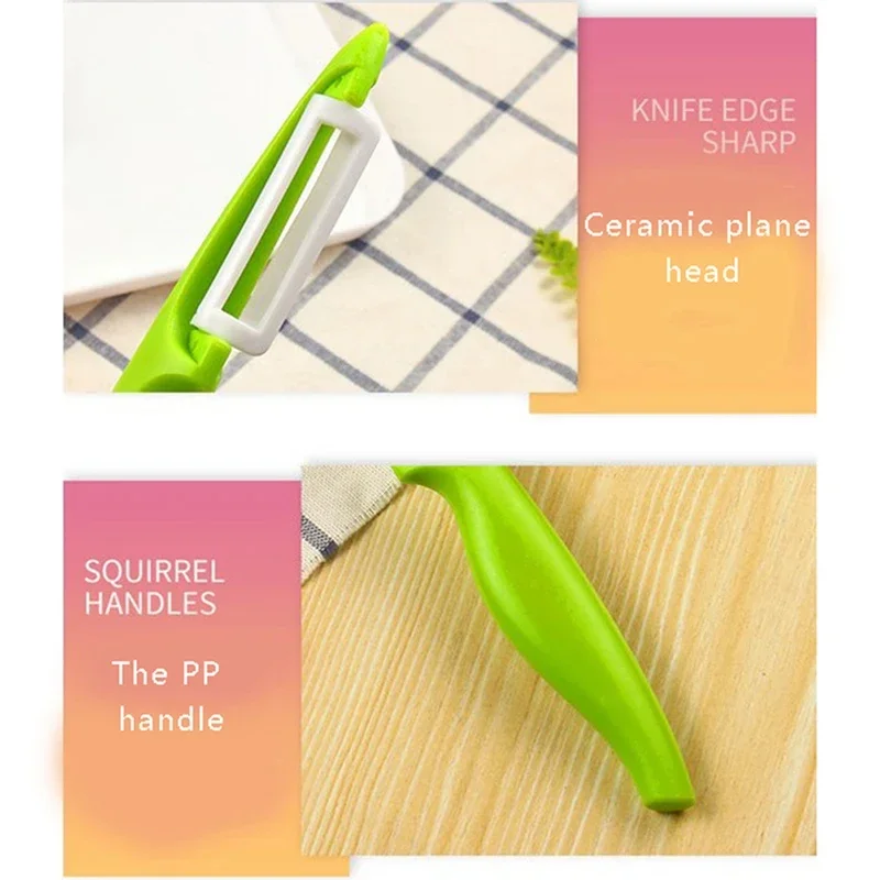 Vegetable Fruit Peeler Ceramic Melon Peeler Multi-functional One Piece Plane Fruit & Vegetable Peeler Kitchen Tools