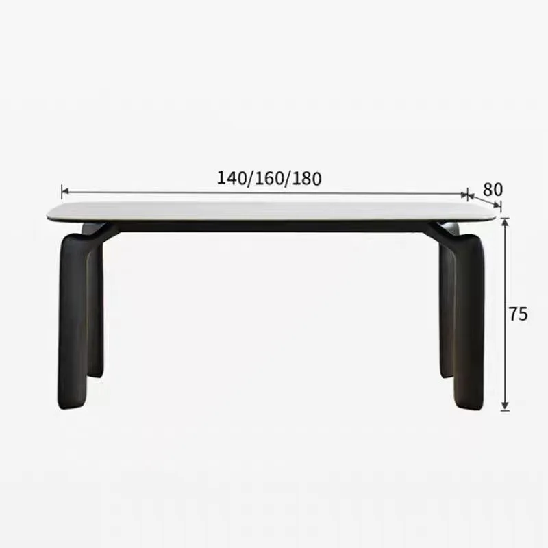

Italian rock slab dining table legs bracket carbon steel elephant legs table frame solid wood desk support frame marble dining t