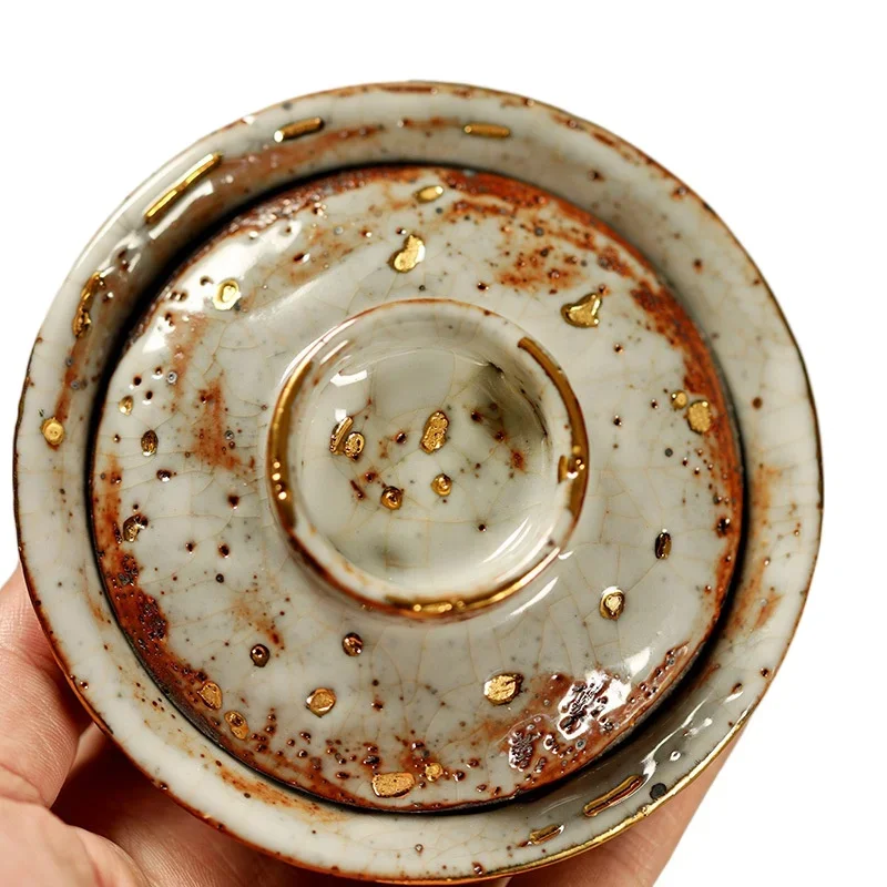 Burning set making bowl, ceramic creative three talent cover cup 4