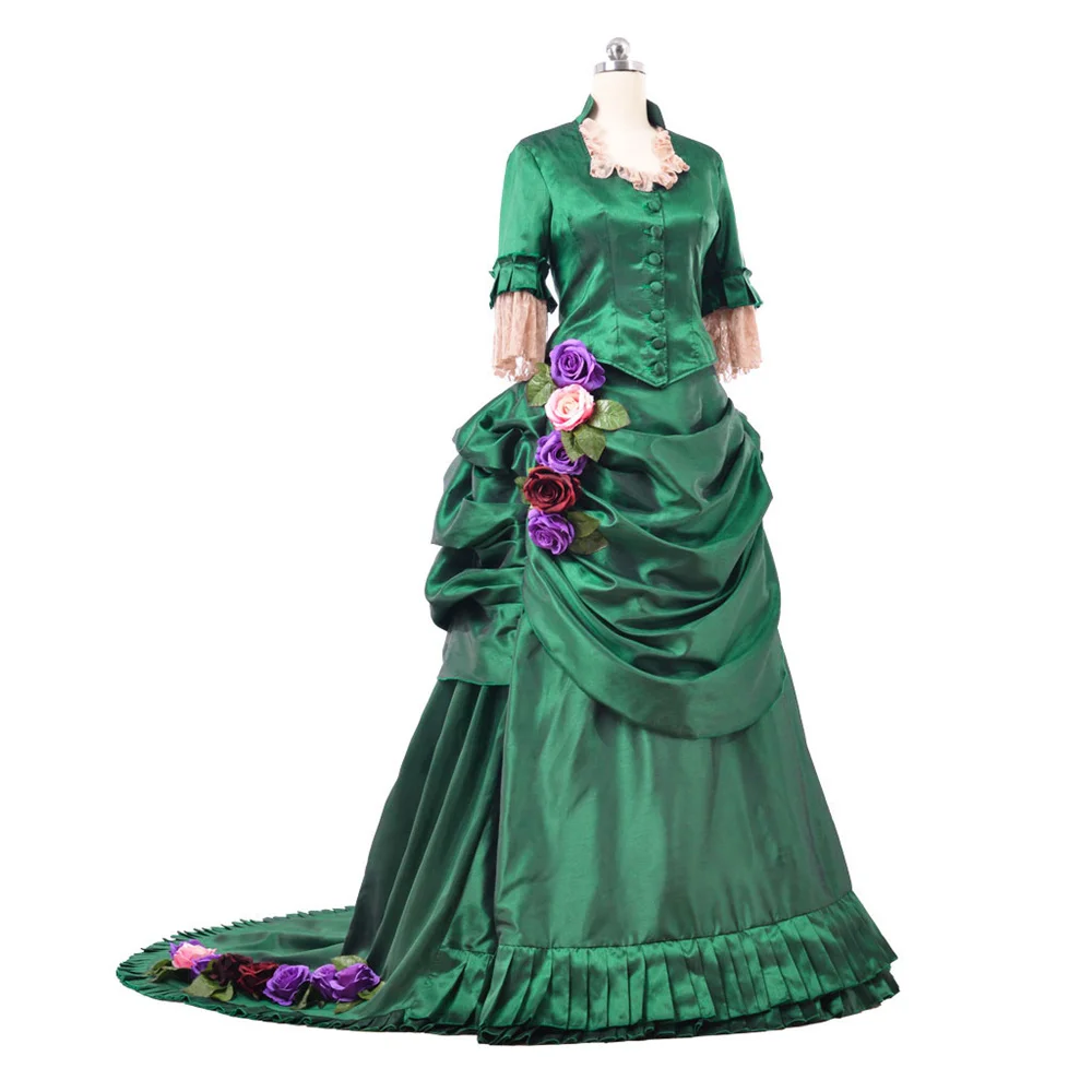 

18th Renaissance Victorian Civil War Southern Belle Costume Reenactment Theatre Dress