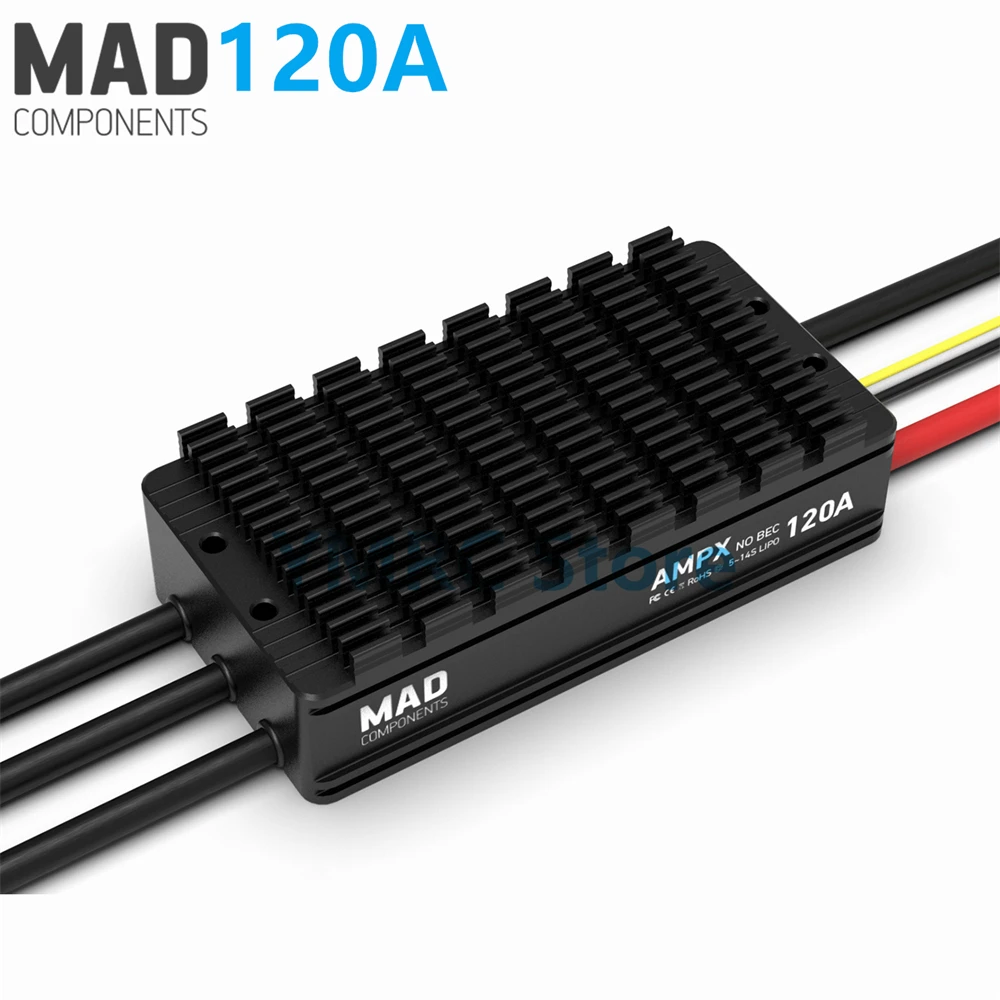 MAD AMPX 40A 60A 80A 120A 200A 5~14S HV Brushless ESC Speed Controller NO BEC for Multi-rotors Agriculture Plant Drones UAV