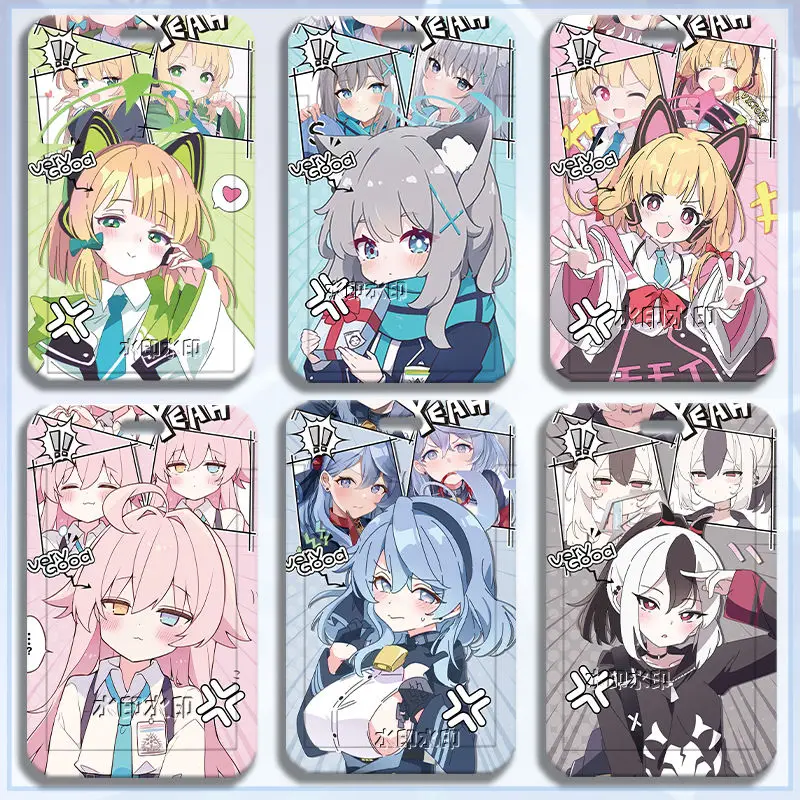 Blue Archive Sorasaki Hina Takanasi Hosino Card Protector Anime ID Card Cover Student Meal Badge ID Holder Card Holder