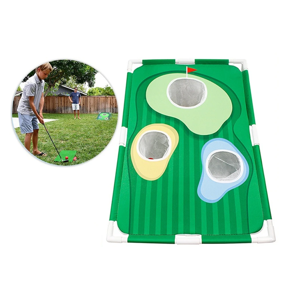 Golf Rod Cutting Practice Net, Grassland Golf Cornhole Game, Portable Golf Chipping and Pitching Cages, Golf Practice Target