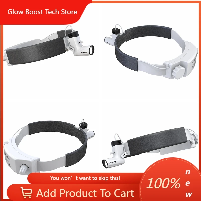 

GBWireless Portable Cordless Rechargeable Dental Headlight for ENT Surgries CE Certified