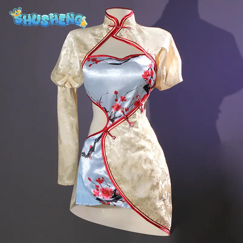 

Новый женский костюм для косплея Асука Лэнгли Сорю и Аянами Рей (аниме ЕВА), сексуальное платье-ципао в китайском стиле для Хэллоуина и карнавала