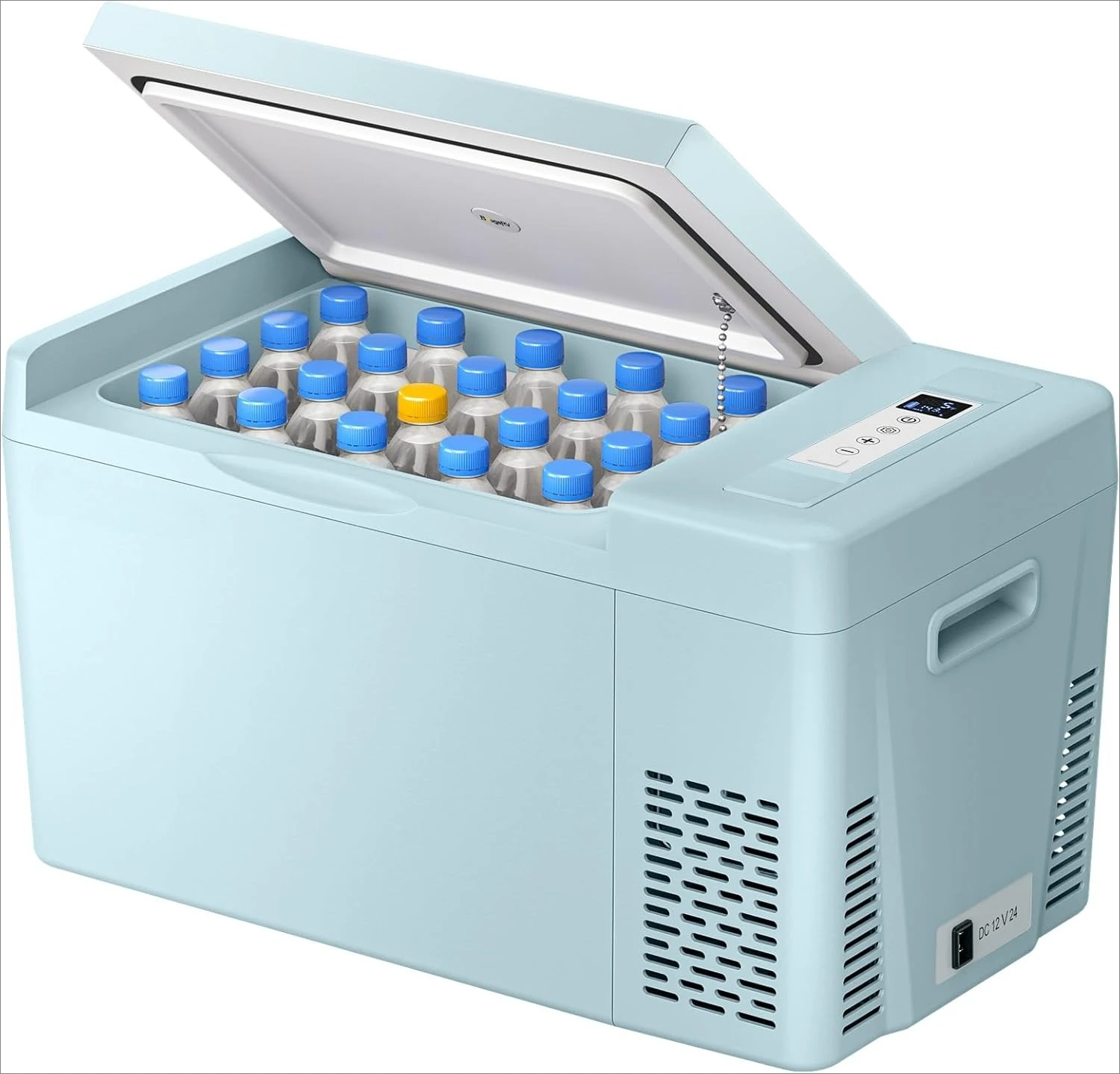 

23Quart Portable Refrigerator, 12 Volt Fridge 22L, Portable Freezer Compressor Cooler 12/24V