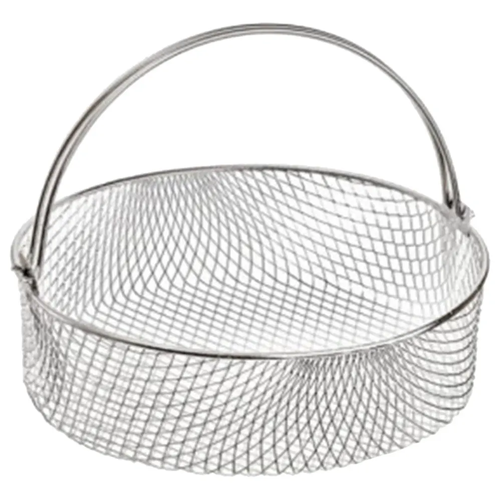 

Fryer Accessories 8 25 Inches Round Stainless Steel Mesh Basket Handle Kitchen Use Deep Fry Baskets Steamer Basket