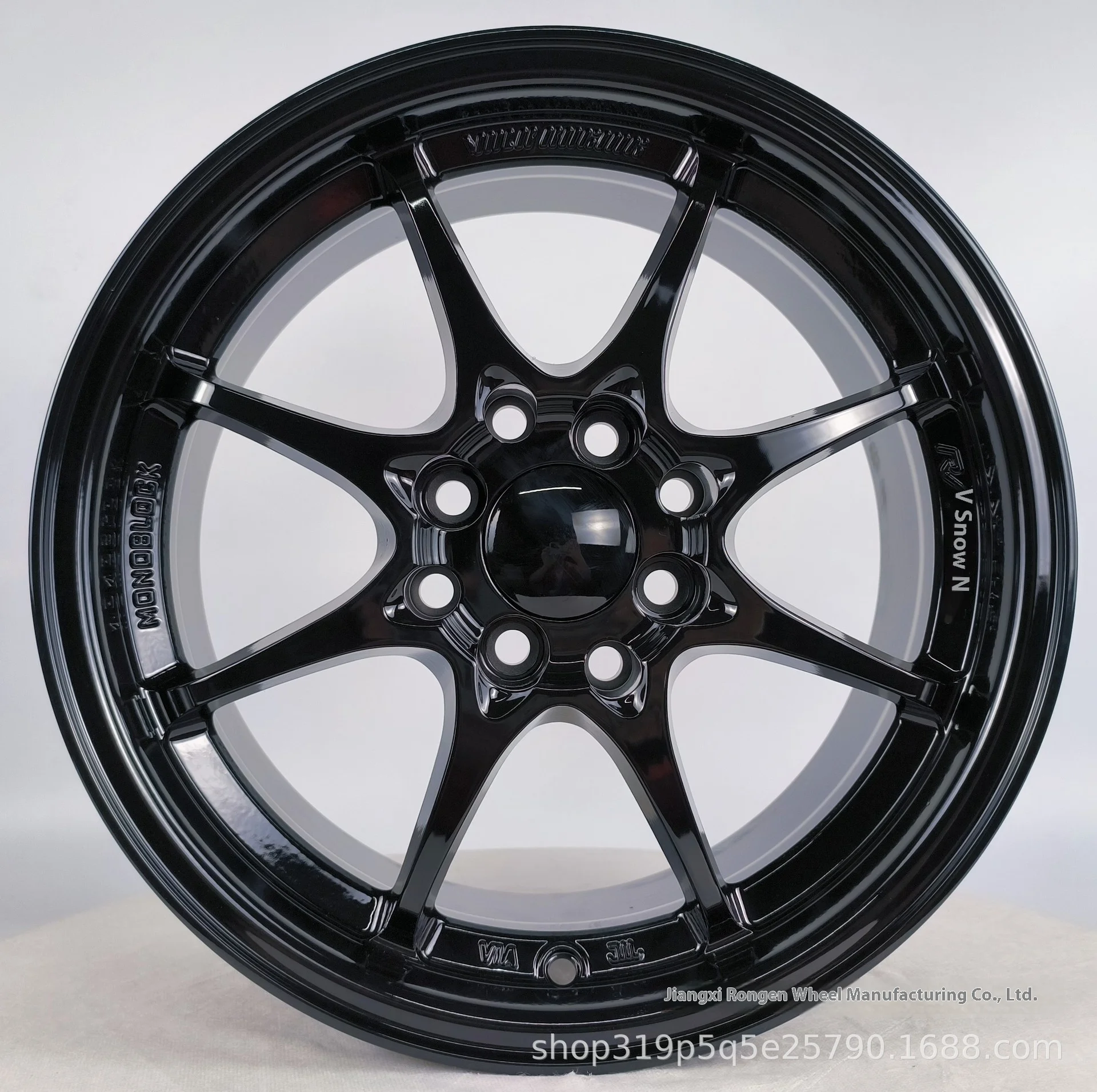 FBX019 15-Inch Flow Forming Aluminum Alloy Car Wheel Hub With 4 Holes 8 Holes New Appearance For Various Car Modif