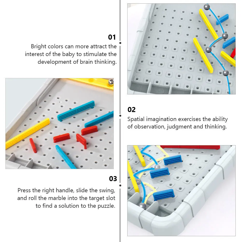 1Pcs Interaktive Labyrinth Spiel Labyrinth Spielzeug Hellgrau Gehirn Stimulierende Aktivität Brettspiel Spielzeug Interaktive Spielzeug