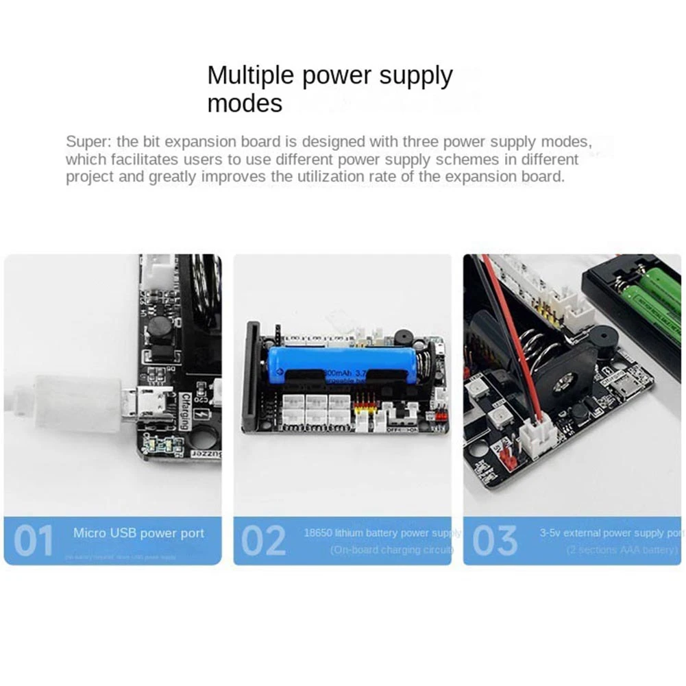 Superior-For Micro:Bit Expansion Board Motor Servo Development Driver Board For Python Programming Microbit Sensor