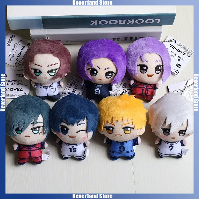 10cm Blue Lock Plush Toy Keychain Mini Nagi Backpack Charm Anime Peripheral Cute Stuffed Doll Bag Decoration Birthday Gift