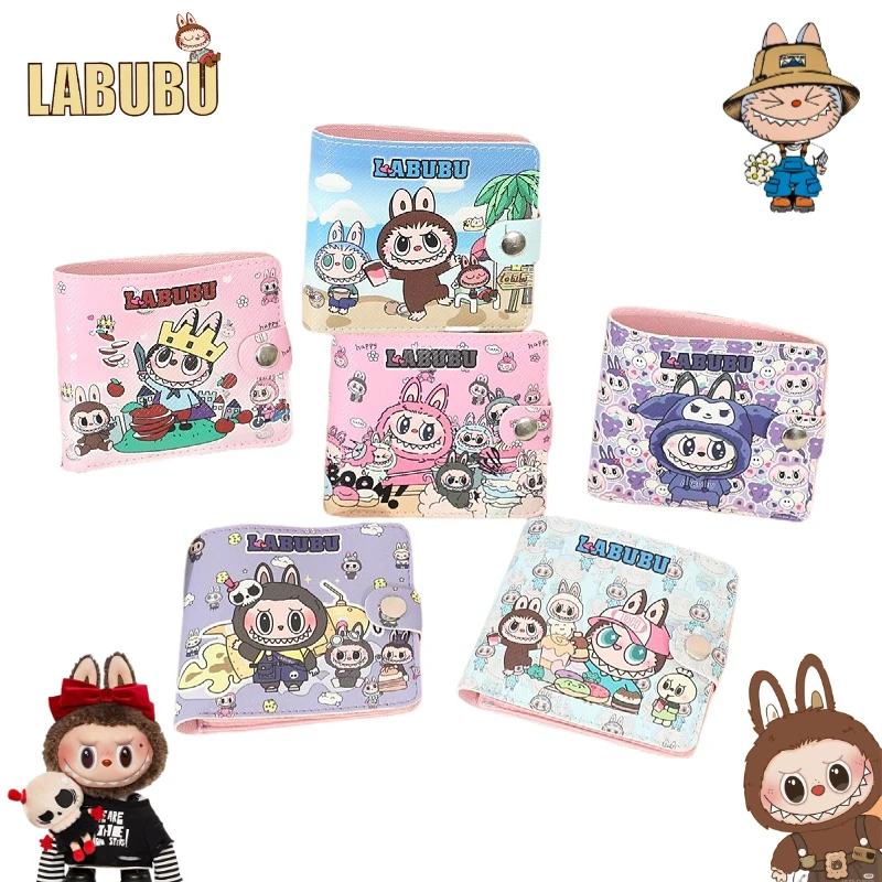 

LABUBU Cartoon Cute Children's Student Zero Wallet Creative Kawaii Girls Card Bag Portable Mini Wallet Anime Peripheral Gift