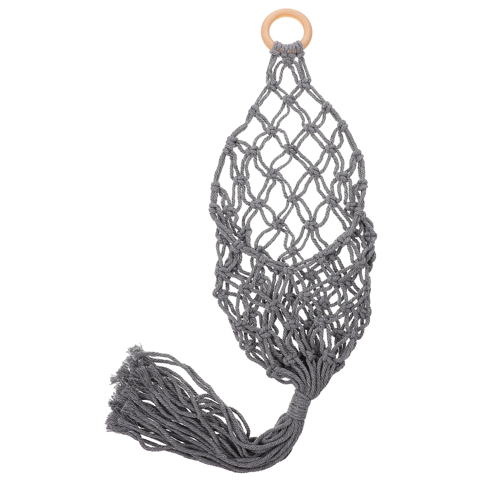 

Cotton Rope Hanging Basket Storage Decorative Fruit Vegetable Handmade Kitchen Baskets Space Saving Home Balcony Storage