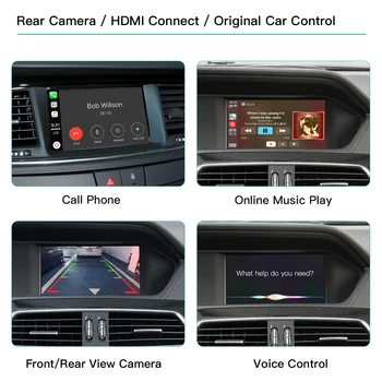 2025新款適用於賓士C117 W176 W204 W204 CLS GLK等級NTG 4.5 4.7 Android Auto Mirror Link的無線CarPlay Android Auto 8 最佳銷售 賓士GLK螢幕 - №6