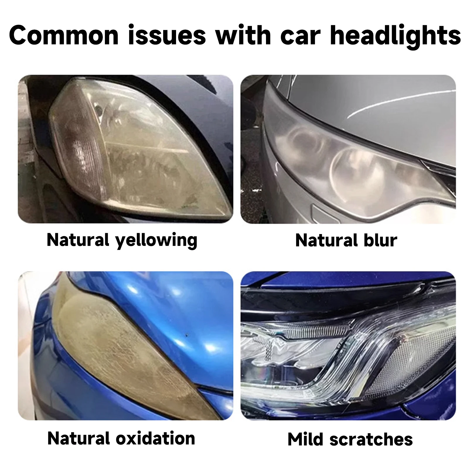 Headlight Coating Refinisher Instant Repair Agent Easy Operation Tools for Keeping Clear Headlight Coating