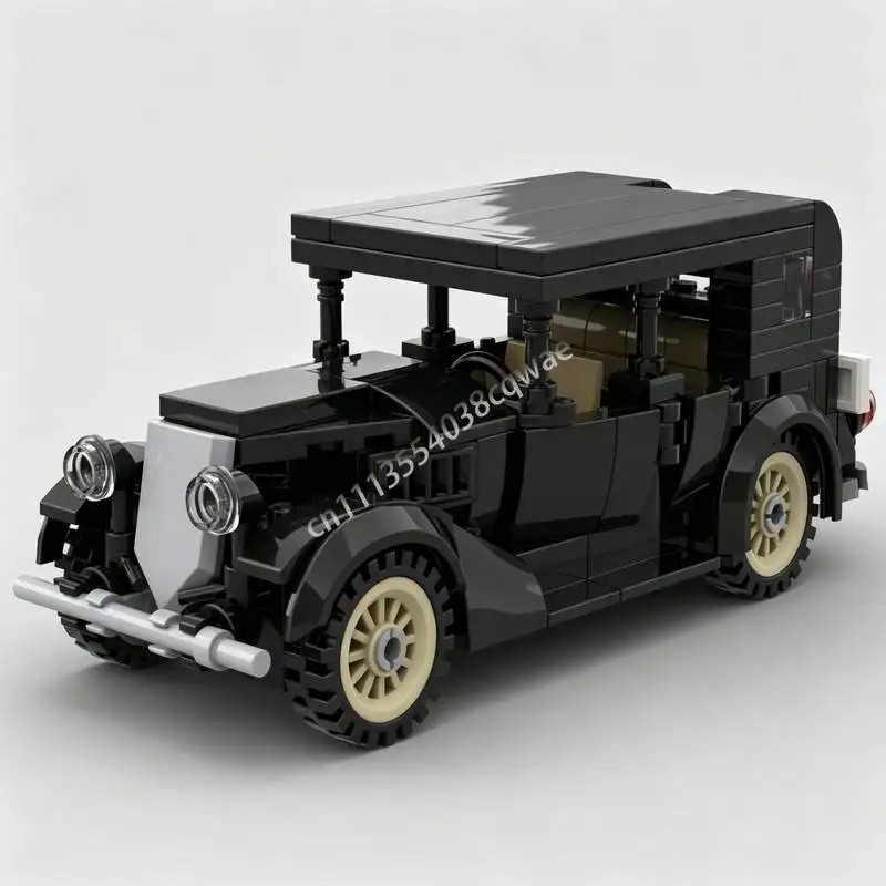 NEW 219PCS 1930s American Vintage 4‑Door Sedan MOC Vehicle Model DIY Assembled Building Bricks Popular Collectible Display Gift