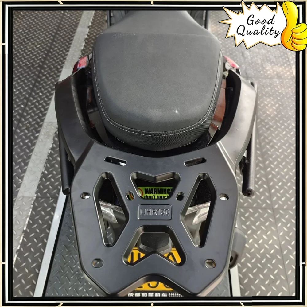 Good Quality For Haojue motorcycle UHR150 tail rack UFR150 motorcycle aluminum alloy tail box bracket trunk rear shelf luggage