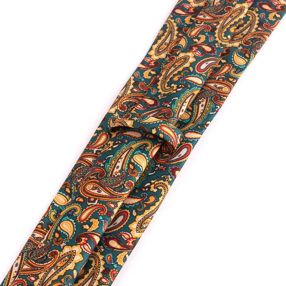 New Print Ties For Men Women Fashion Paisley Pattern Necktie For Groomsmen Suits Groom Tie For Wedding Men's Neckties For Gifts