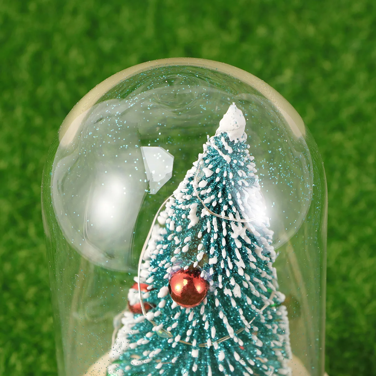 

Beaded Tree Ornament Handmade Glass Dome Light Night Lamp For Bedroom Wedding Party Christmas Gift Decor Creative Led Lamp