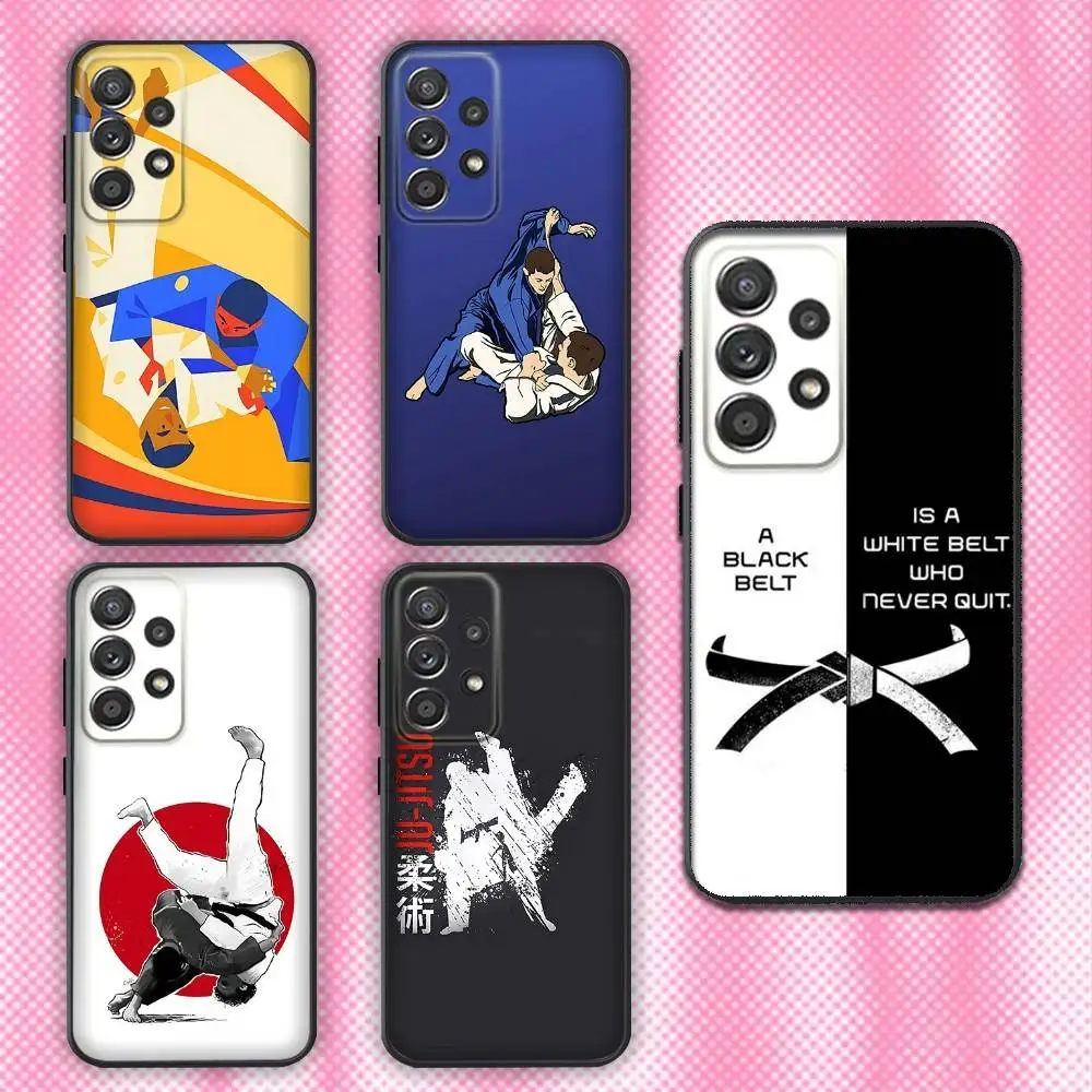 

Jujitsu Judo Phone Case For Samsung Galaxy A13,A21s,A22,A31,A32,A52,A53,A71,A80,Soft Black Shell