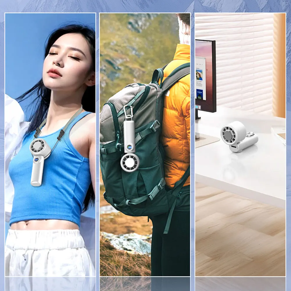 

Портативный мини-турбовентилятор, 1-100 скоростей, регулируемый малошумный холодный вентилятор на лето