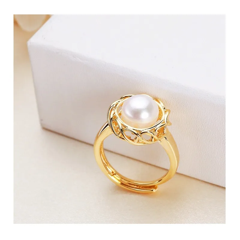

Pearl Jewelry Woven Copper Alloy Pearl Stud Earrings Pendant Necklace Freshwater Pearl Three-piece Set