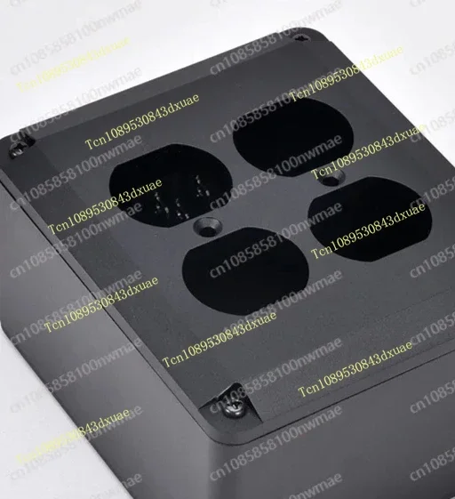 Hot Sale Black Aluminum Audio Socket Chassis, WEILIANG American Standard Power Socket Enclosure