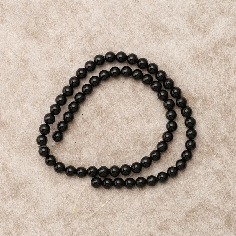 

Black Obsidian Round Bead Strand, Glossy Gemstone, Jewelry Crafting Components 6mm-38cm-20g