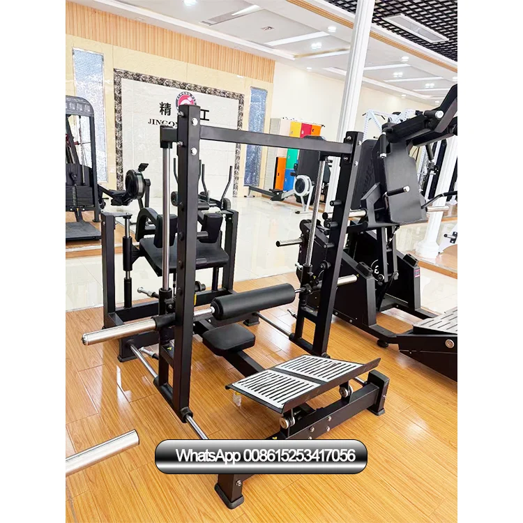 

Plate Loaded Three-Dimensional Barbell Hip Thrust Machine Hip Trainer 3D Glute Lifting Glute Drive Glute Builder Machine