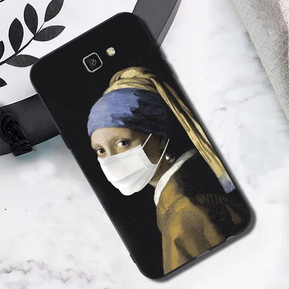 Girl With A Pearl Earring Vermeer Phone Case For Samsung J 7 plus 7core J7 neo J6 plus prime J6 J4 J5 Mobile Cover