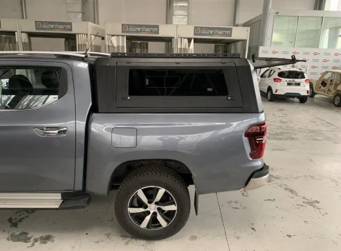 

New Product 4x4 Pickup Truck Aluminum Alloy with Windpws Waterproof Truck Topper Cover Hardtop Canopy for Peugeot Landtrek