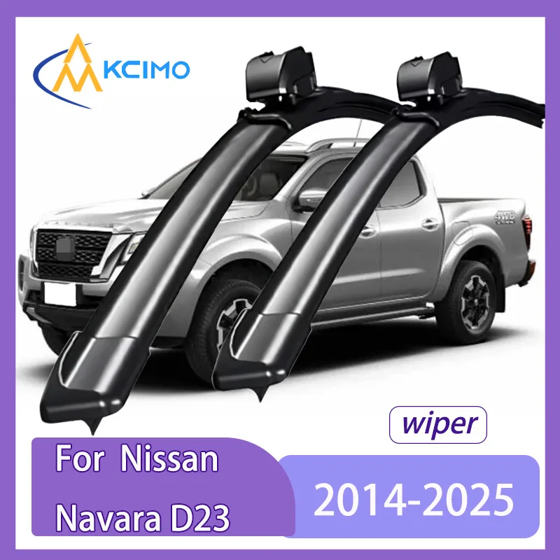 

Silent Wiper Blades For Nissan Navara D23 2014-2025 Waterproof Windshield Cleaner 2PCS Car Accessories