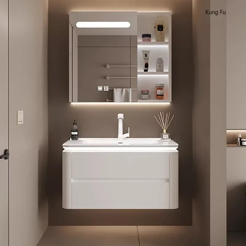 

Narrow Mirror Bathroom Cabinets Storage Vanity Wall White Display Bathroom Cabinets Washbasin Toilette Furniture