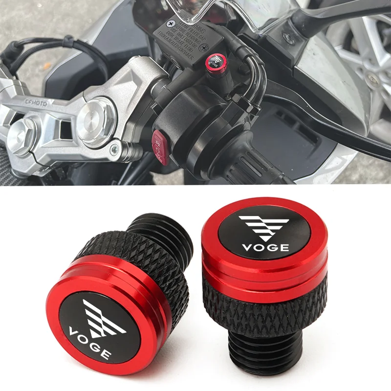 For VOGE M10*1.25 CNC Mirror Hole Plugs Screws Bolt 525R 250RR 300RR 300AC 500AC 650DS 250 300 RR 500 AC 525 DSX Accessories