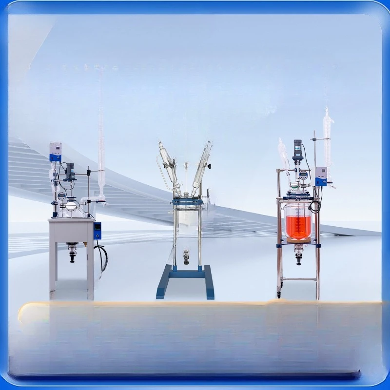

Double Glass Reactor Laboratory Jacket Automatic Reactor Accessories Heating Stirring