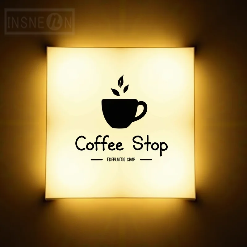 Custom LED Light Box Business Sign Waterproof Acrylic Double Sided Storefront Wall Hanging Illuminated Advertising Signage