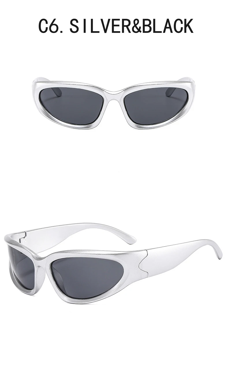 Steampunk Mode Goggle Frauen Sonnenbrille Weibliche Männer Punk Sonnenbrille Vintage Shades Brillen Dame Reiten Brillen UV400 – Detail 10