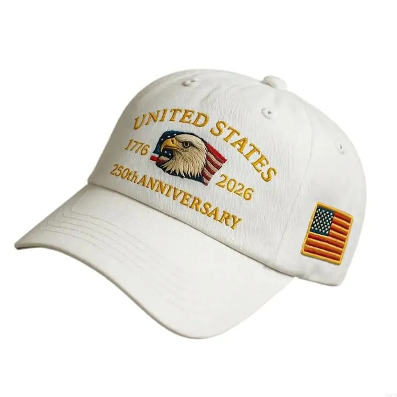 M6CD – chapeau du 250e anniversaire des états-unis, casquette Baseball patriotique réglable en coton imprimé pour hommes