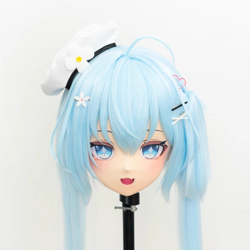 

Customize Full Headband Lock Resin Cosplay Crossdress Doll BJD Masks Japanese Animego Character Cosplay Unisex Kigurumi Masks