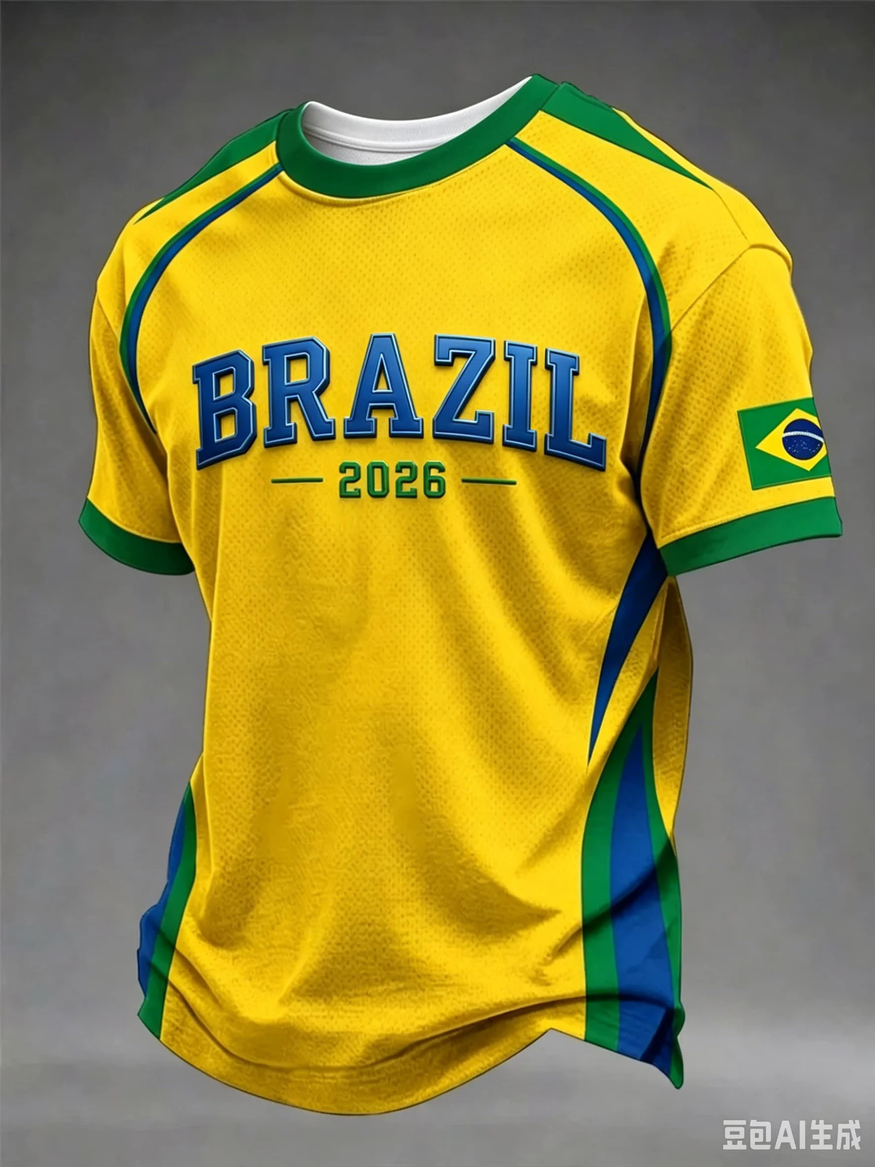 Brasilien Erlöser Christus Muster T-Shirt für Herren Kindergrößen Fußballtrikot T-Shirt Retro Team Fan Freizeitkleidung Fußballtrikot – Detail 7