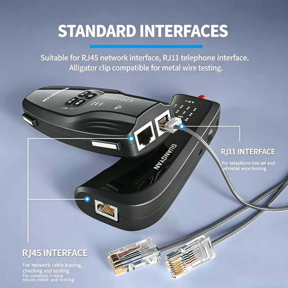 Wire locator network cable anti-interference POE powered multi-functional line measurement instrument line checker inspection