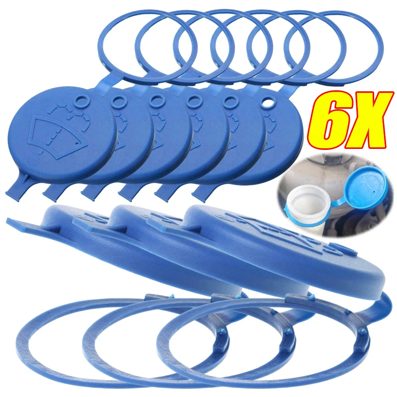

Car Windshield Wiper Washer Fluid Reservoir Lid Cover Tank Bottles Pot Cap Car Accessories For Ford Peugeot 208308 408 1-6pcs