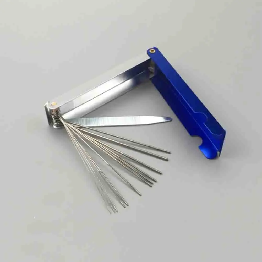 Torch Tip Cleaner Gas Welding Brazing Cutting Torch Tip Cleaner 13Pcs Set Guitar Nut Needle Files Nozzle Jet Drill Size 77-49