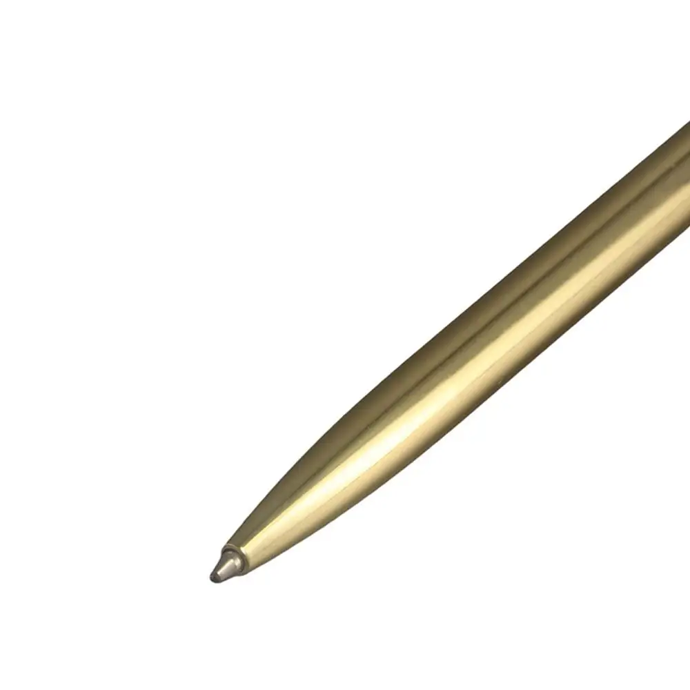 

High Quality Stationery Stainless Still Ballpoint Pen Rod Rotating Slender Metal Ball Pen