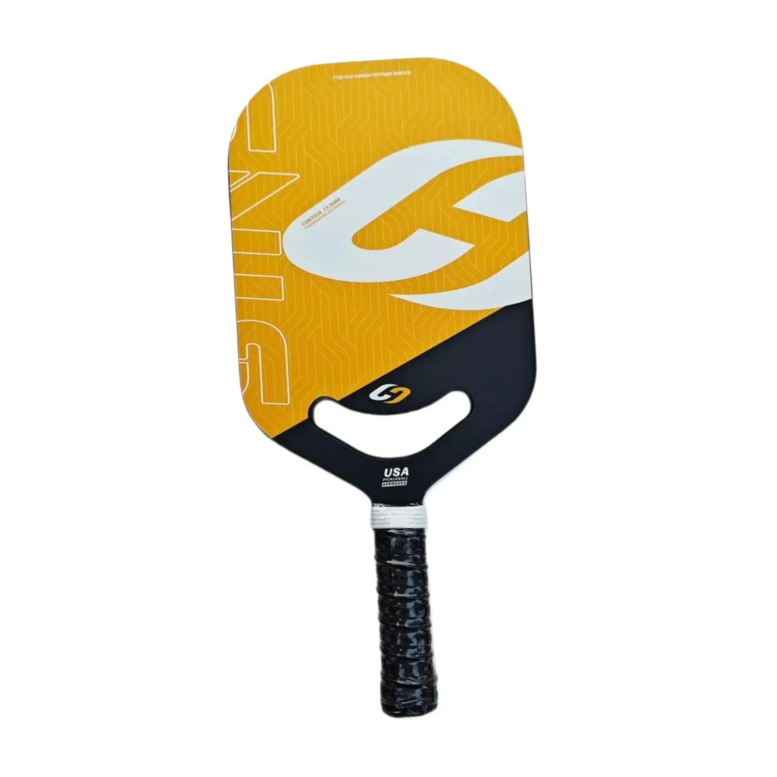 Paleta de Pickleball de fibra de carbono de 13,5 mm de grosor para equilibrio de control de consistencia