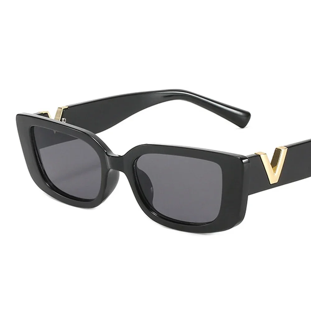 Retro Rectangle Sunglasses Women Brand Designer Vintage Small Frame Sun Glasses Ladies Classic Black Square Oculos De Sol