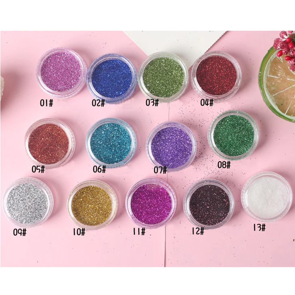 

Mixed Colors Glitter Eye Shadow Powder Kit 2.8Cm Diameter Loose Pigment For Makeup Highlighter Pearl