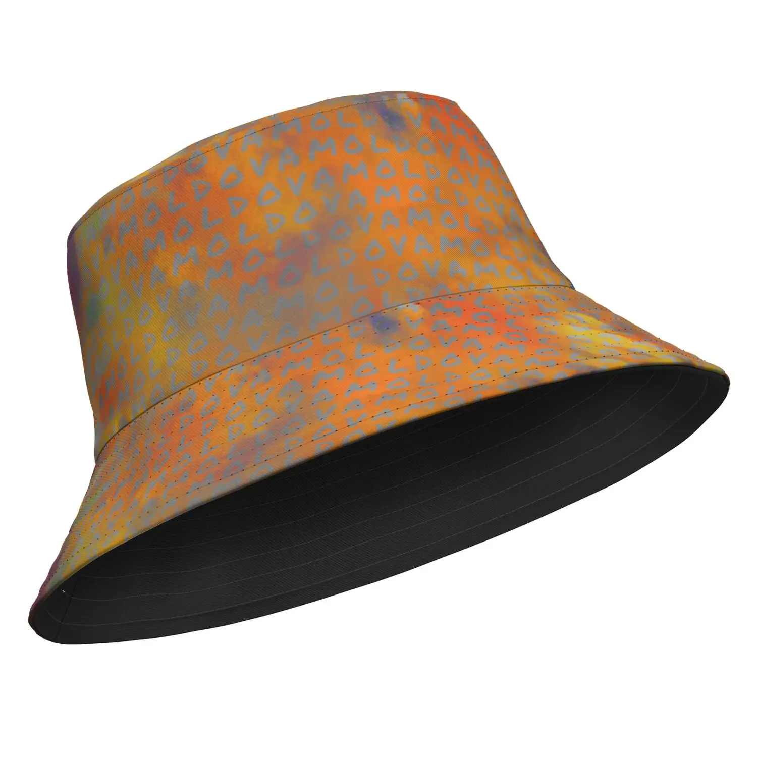 Moldova Fisherman Hats Free Custom Made Name Number Bucket Cap Nation Flag Md Country College Print Photo Logo Headgear