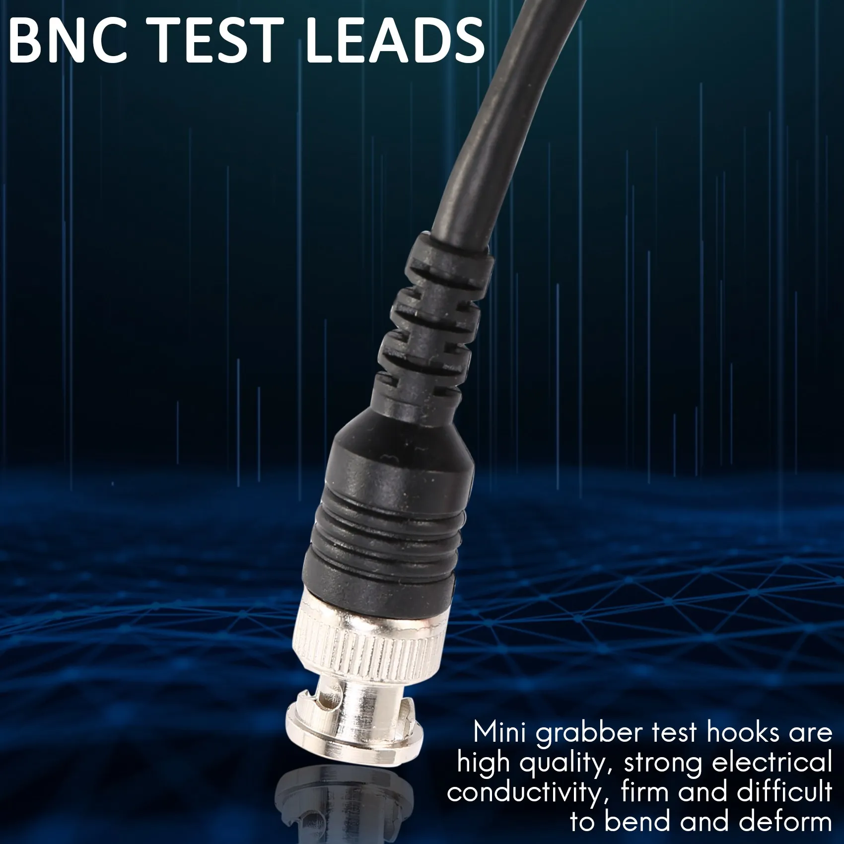 Oscilloscope Probes BNC to Alligator Crocodile Clips BNC to Mini Hook Leads BNC to Dual Stacking Banana Male Plug